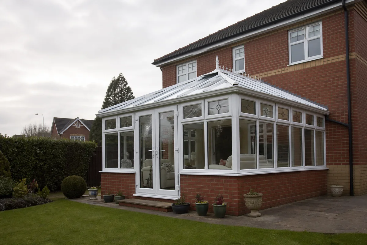 Illustrative Edwardian conservatory on a UK home