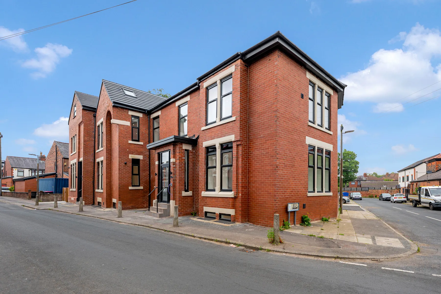 Completed window installation serving Stockport