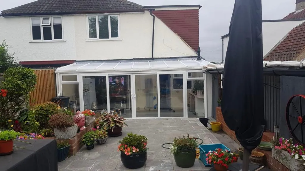 Completed conservatory installation serving Bury